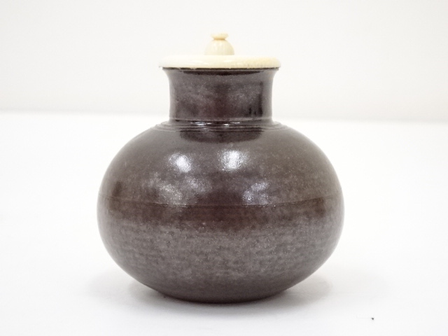 茶道具】有祥造 茶入（紙箱）☆送料込☆ 茶道具】有祥造 茶入